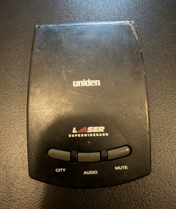 Uniden Laser Superwideband Laser Detector Audio/Visual City & Mute Mode Black