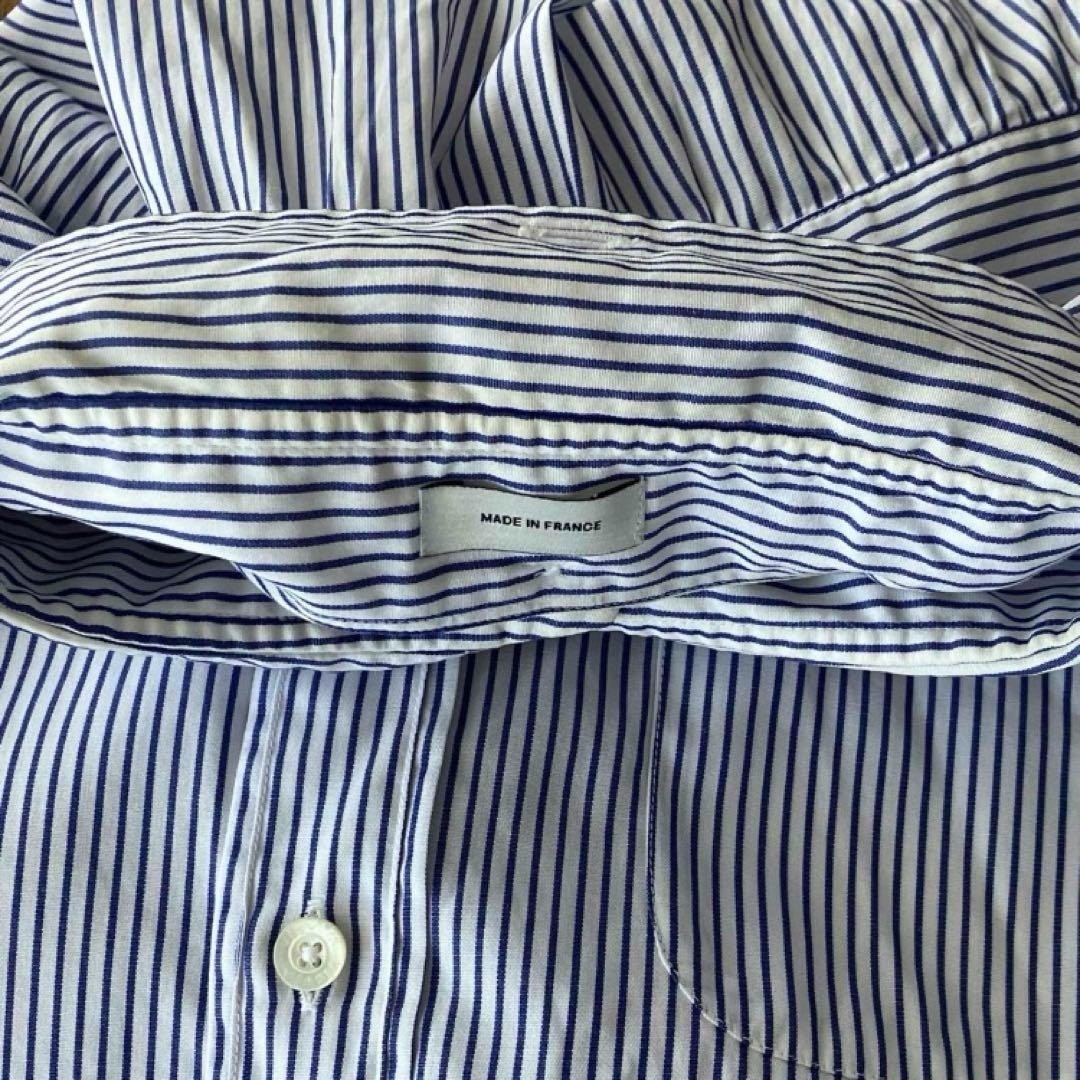 VISVIM Long Sleeve Striped Button-Down Shirt, Blu… - image 5