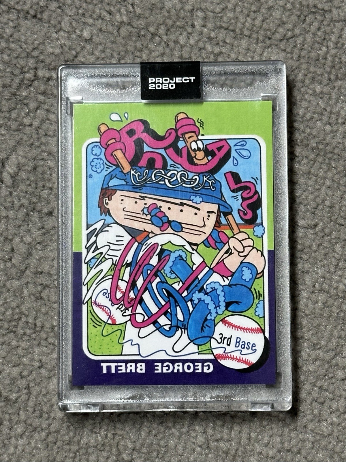 2020 Topps Project 2020 1975 Topps George Brett Ermsy #133 /7757 HOF