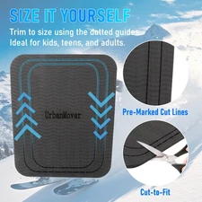 Unisex Skiing Leg Guard Protectors Shock-Absorbing Shin Pads Protective Gear