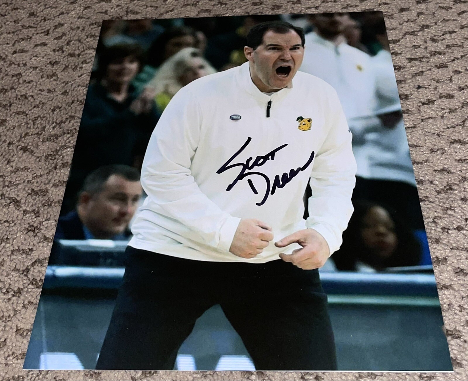 COACH SCOTT DREW SIGNED 8X10 PHOTO BAYLOR BEARS BASKETBALL AUTO 