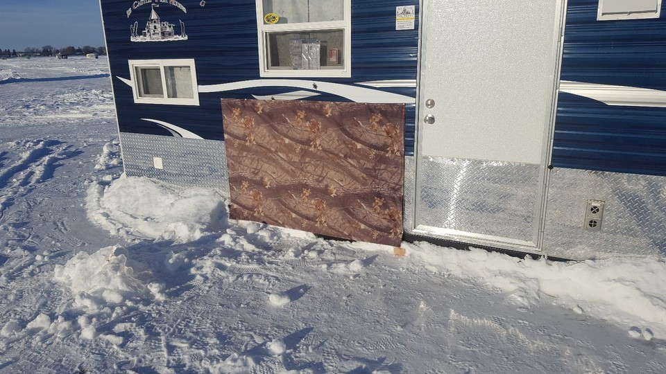 Ice Castle Fish house wheel cover, fish house wheel well cover, ice