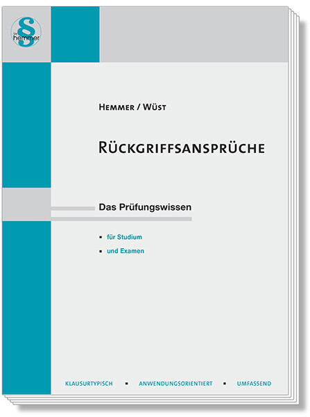 Thumbnail - Rückgriffsansprüche | Karl-edmund Hemmer, Achim Wüst, Sorge | 2019 |