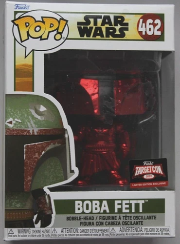 Funko POP Vinyl Star Wars BOBA FETT RED CHROME Target Con 2022 #462