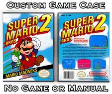 Super Mario Bros. 2 - Nintendo NES Custom Case *NO GAME*