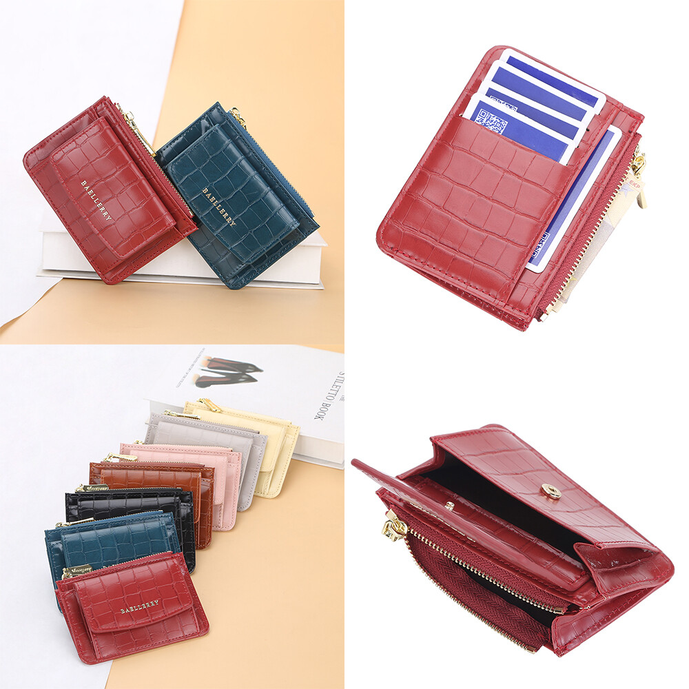 Women's Leather Wallet Large Capacity Zipper Wallet Credit Card Holder Purse US