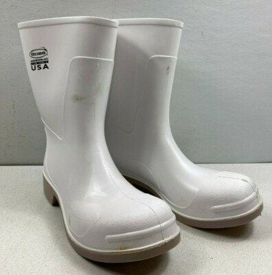 Boss 2PP392312 White PVC Economy Deck Muck Boot Size 12 OVER THE SOCK Rain Boots