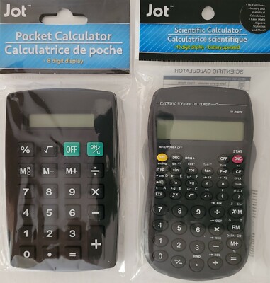 Pocket Calculators Home, School or Office S21, Select: Basic Math or Scientific
