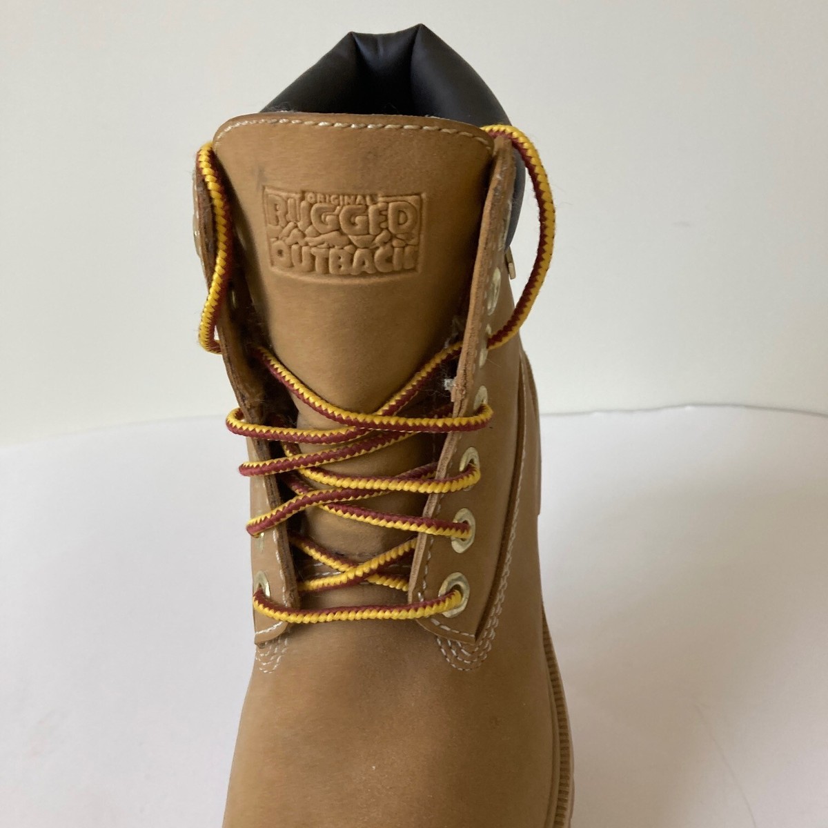 Original Rugged Outback Work Boots Size 5 Thick Sole Waterproof