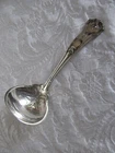 Wallace Corinthian Sterling Silver - Monogram H- 7 1/4" Gravy/Sauce Ladle