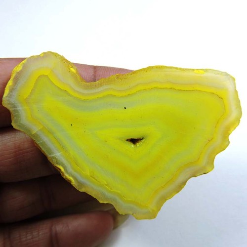 142.00cts BIG! NATURAL FABULOUS SLICE ONYX DRUZY AGATE FANCY CABOCHON GEMSTONE - Picture 2 of 3