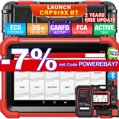 2025 LAUNCH X431 CRP919XBT PRO Profi OBD2 Diagnosegerät ALLE SYSTEM ECU Coding