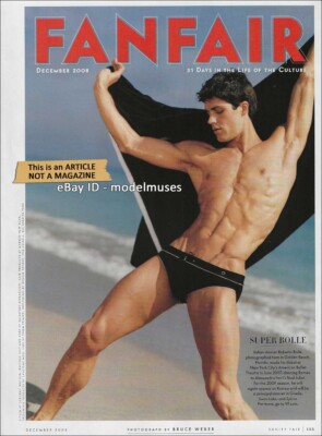 ROBERTO BOLLE 1-Page Magazine Article 'Super Bolle' VANITY FAIR US December 2008
