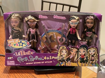2005 MGA LIL BRATZ ROCK STAR 4 in 1 Pack NIB RARE