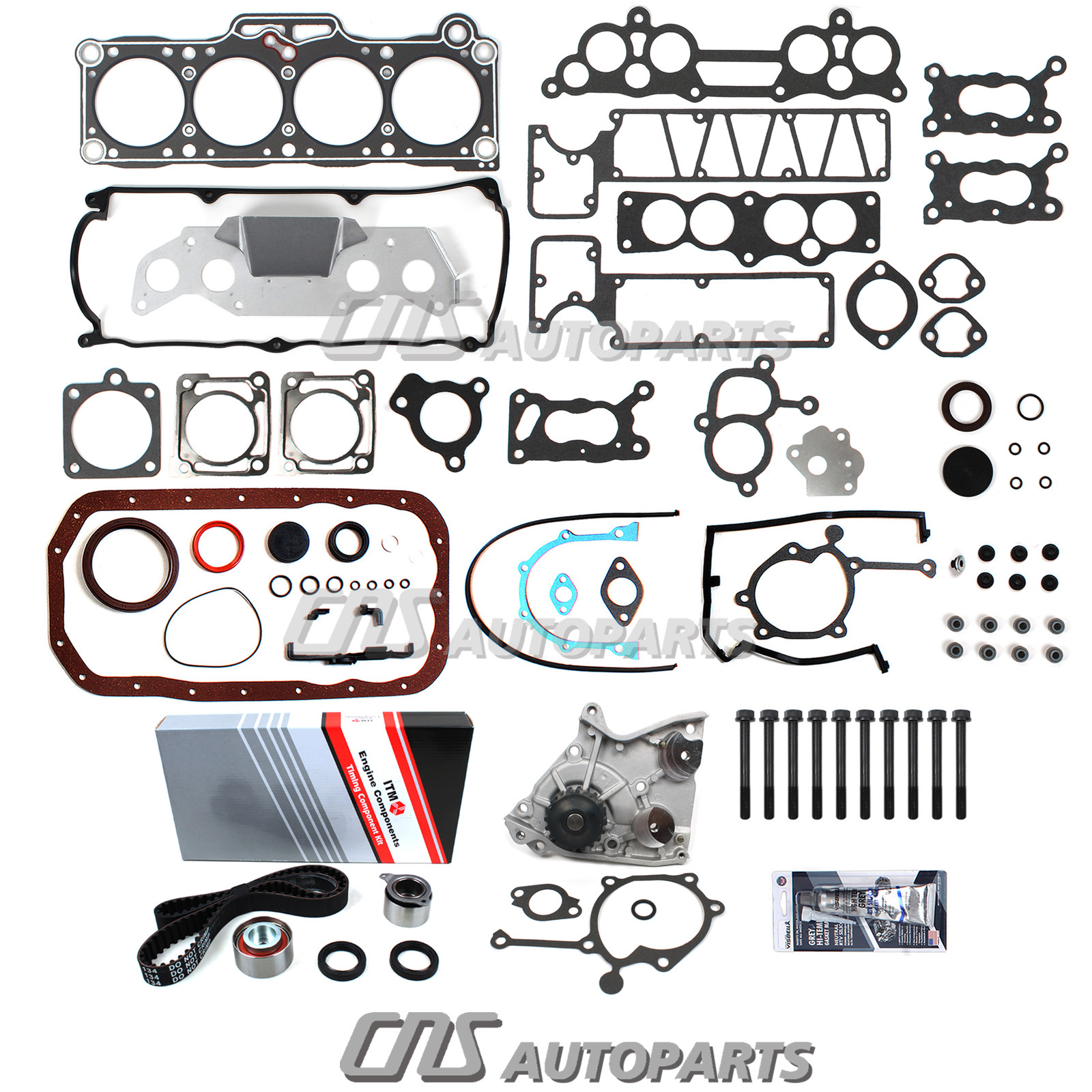 Fits 8793 Mazda B2200 SOHC F2 Full Gasket Set Head Bolt Timing