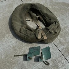 VTG FISHMASTER Float Fishing Tube Canvas WITH Metal PADDLE PUSHERS Fin Kickers