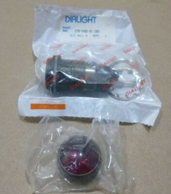 DIALIGHT 378-3402-0131-203 INCANDESCENT PANEL MOUNT INDICATOR LIGHT RED S-6 