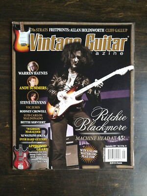 Vintage Guitar Magazine September 2017 Ritchie Blackmore - Andy Summers  1023
