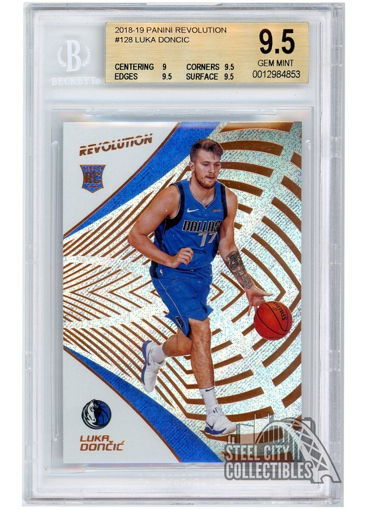 Luka Doncic 2018-19 Panini Revolution Rookie Card #128 BGS 9.5