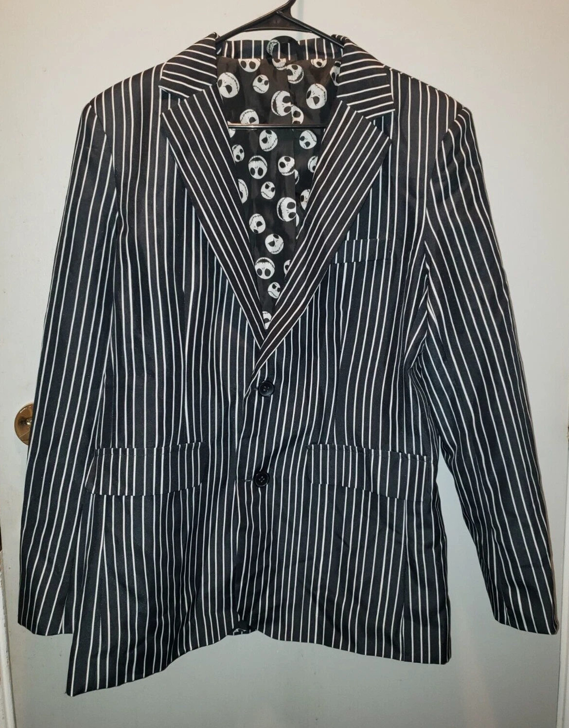 NIGHTMARE BEFORE CHRISTMAS JACK SKELLINGTON BLAZER COAT JACKET MEN'S M OR LG - product detail image 1