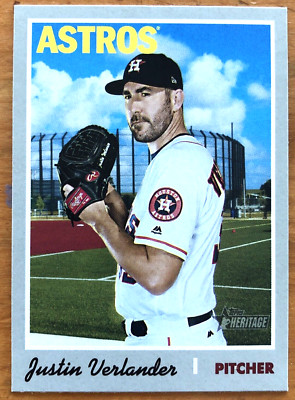 Justin Verlander SP 2019 Topps Heritage Short Print #426 Houston Astros Star