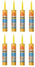 Sika Pro 515318 10.1 Oz Concrete Masonry Stucco Crack Repair Caulk - Pack of 8