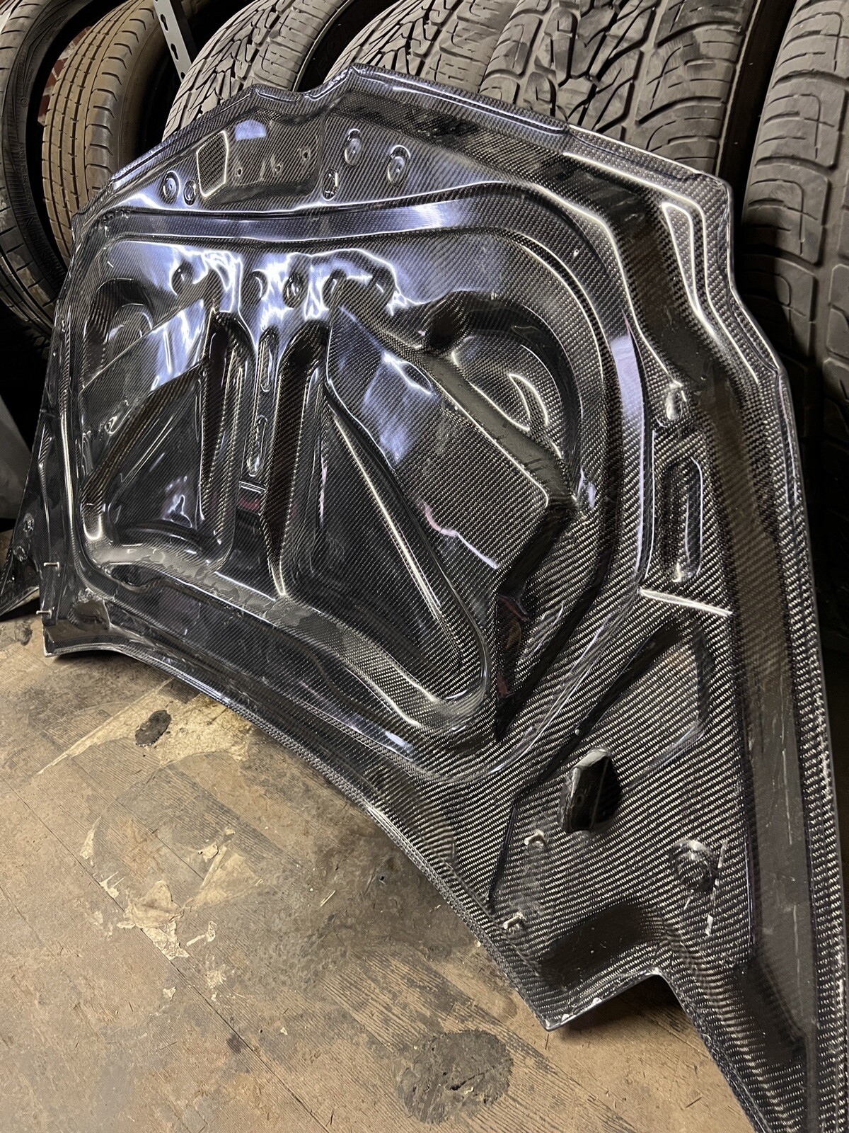 Lamborghini Aventador SVJ Real Carbon Fiber Engine Hoods Vented Bonnet Cover
