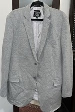 Mens Joseph Abboud Joe Gray 2B Blazer Jacket, Size, XLT