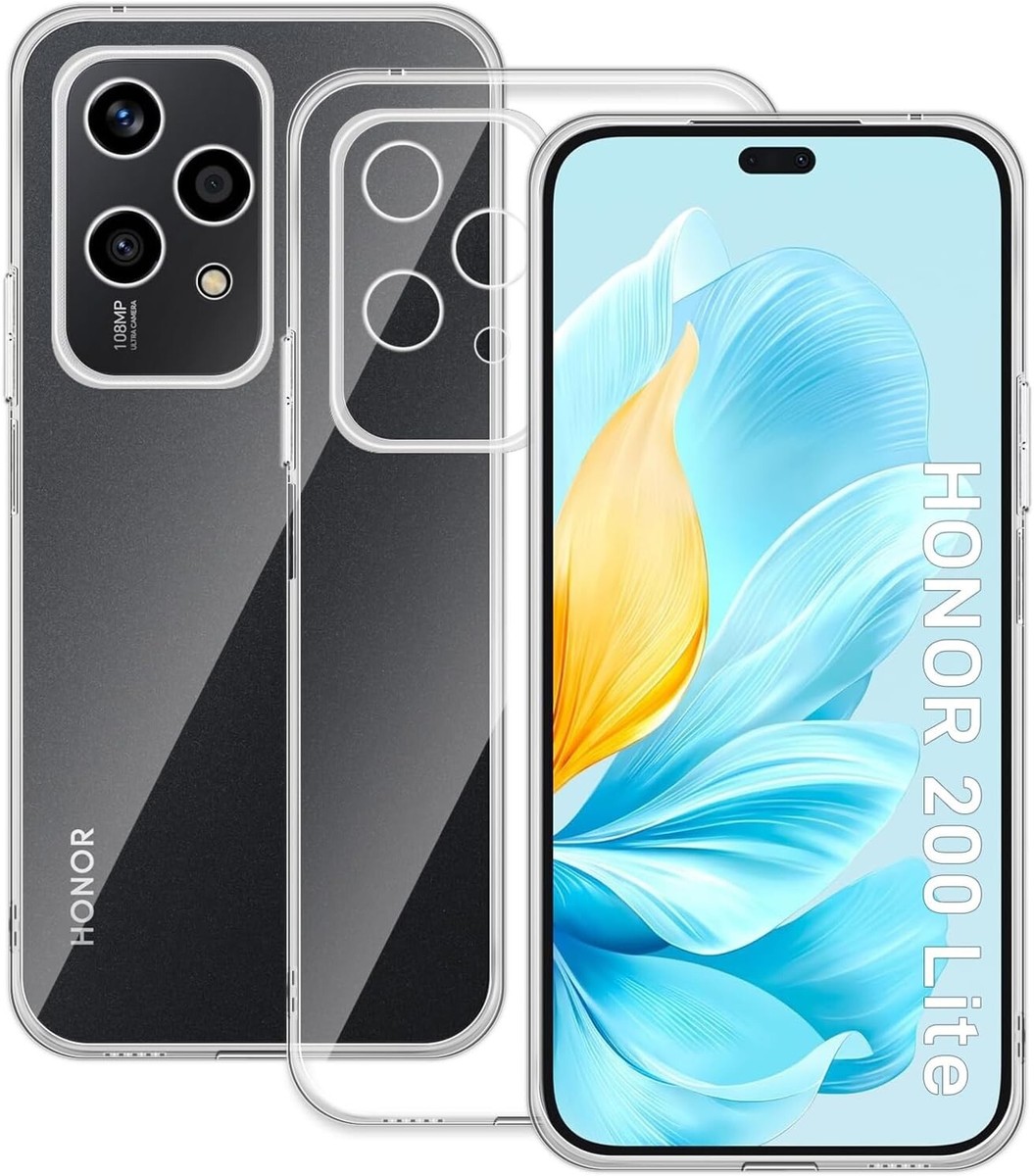 Custodia Per Honor 200 Lite (2024), Armatura Trasparente Silicone - Foto 10