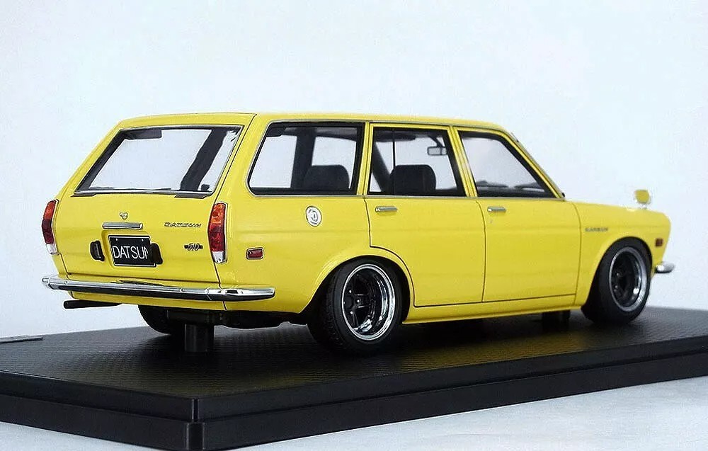 1/18 Ignition Model Datsun Bluebird 510 Wagon Yellow w/ Box