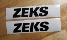zeks air compressor Vinyl Decals Stickers Gloss black (2) 18x4.8" FAST USA 