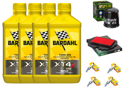 KIT/INSPEKTION HONDA CBR 600 F 4 LT BARDAHL XT4-S 10W60 ÖLFILTER LUFT ZÜNDKERZEN