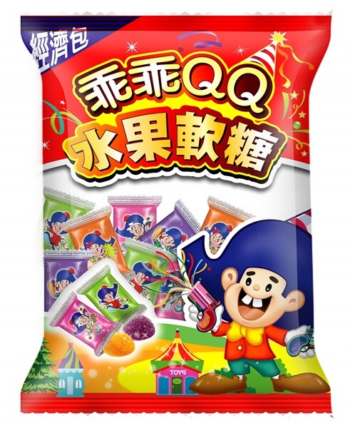 Kuai Kuai] QQ Fruity Gummy Candy/Tropical Fruity Flavor 340g 乖乖
