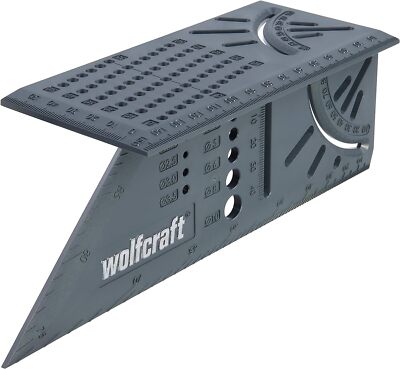 Wolfcraft 5208000 3D-Gehrungswinkel dreidimensionalen Werkstücke 45°- und 90°