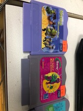VTech V Smile Learning System Video Games Cartridge Lot of 7 Shrek, Cars, Barney
