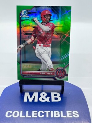 2022 Bowman Chrome Arol Vera Green Refractor /99