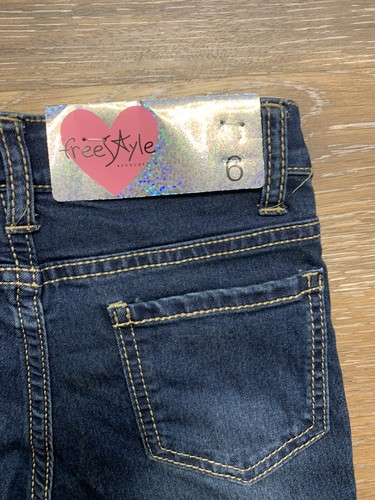 Freestyle Revolution Jeans Girls Youth Size 6 Dark Wash Everyday Jegging NWT - Picture 7 of 11