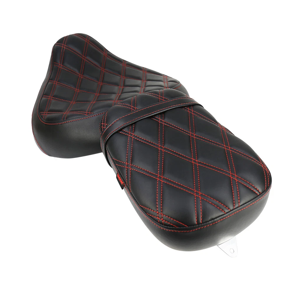 For Honda Shadow VT750C VT750CD ACE 98-03 Driver Passenger Complete Seat Set Red - Imagem 3 de 4