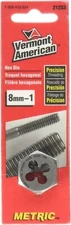 4PK Vermont American 21233 8mm to 1.00 High Carbon Steel Metric Heby Die - USA