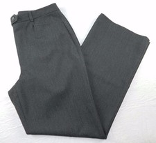 vintage TALBOTS pants size 8P women's dark gray straight stretch dress ab19 