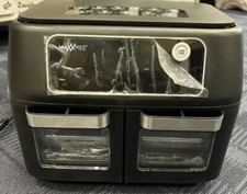 MAXXMEE 2400W 11l Double Chamber Air Fryer Black new Never Been Used Box Opened