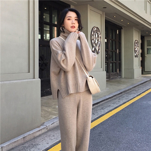 knitted pants pants suit | eBay
