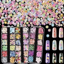 Maitys 3 Boxes 1080Pcs 3D Flowers for Nails Decals(Not Self Adhesive or 