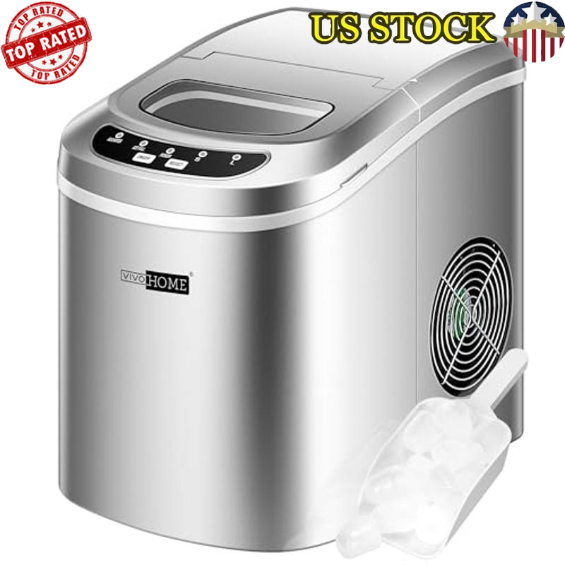 Portable Ice Maker Machine 26lbs/Day Self Cleaning Lightweight & Portable New-image