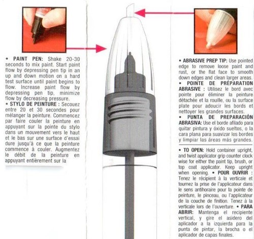 Ford Motorcraft Oxford White 4 in 1 Lacquer Touch-Up Paint 5920A YZ Z1 new OEM - Picture 5 of 6