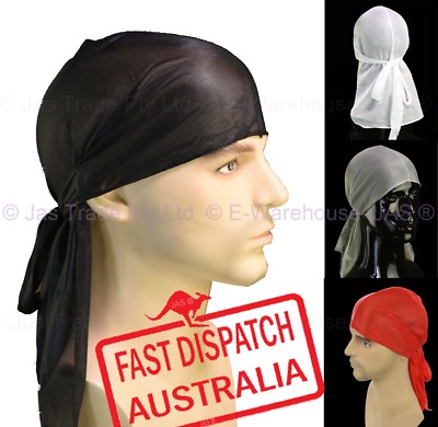 Du-rag Cap Wave Hair Head Cover Wrap Durag Tie Down Rapper Gangster  Headwrap Hat