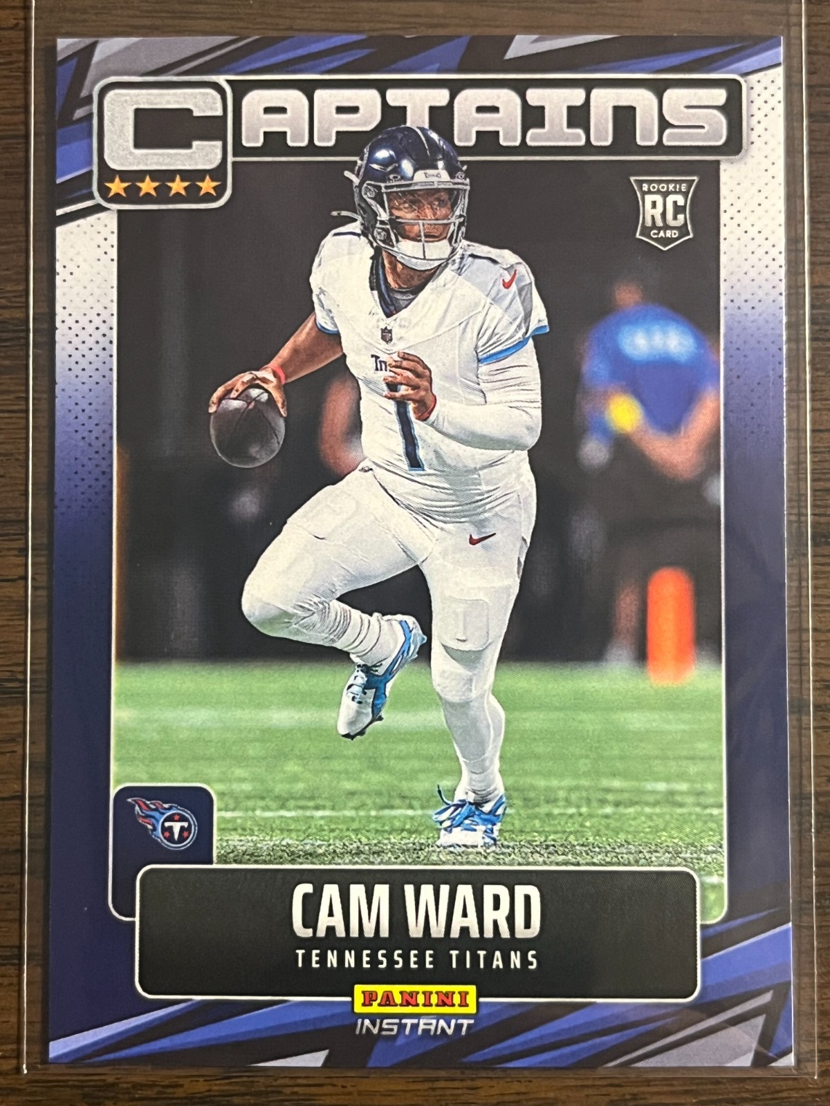 2025-26 Panini Instant NFL Captains #CPT-12 Cam Ward Tennessee Titans RC