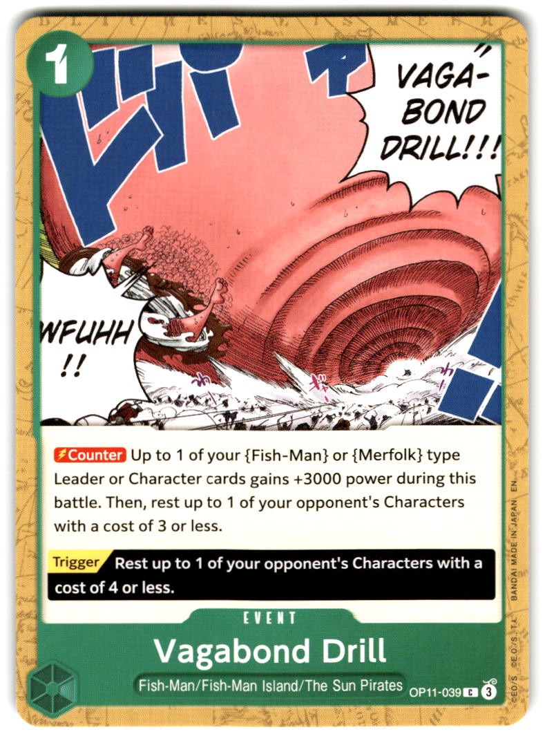 Vagabond Drill OP11-039 A Fist of Divine Speed One Piece