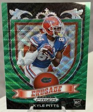 Kyle Pitts 2021 Panini Prizm Draft Picks Crusade Green Wave Prizm #167 Rookie