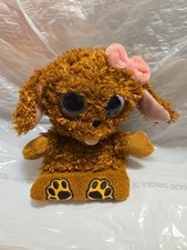 Ty Peek-A-Boo Phone Holder with Screen Cleaner Bottom Zelda curly dog 5" 13cm